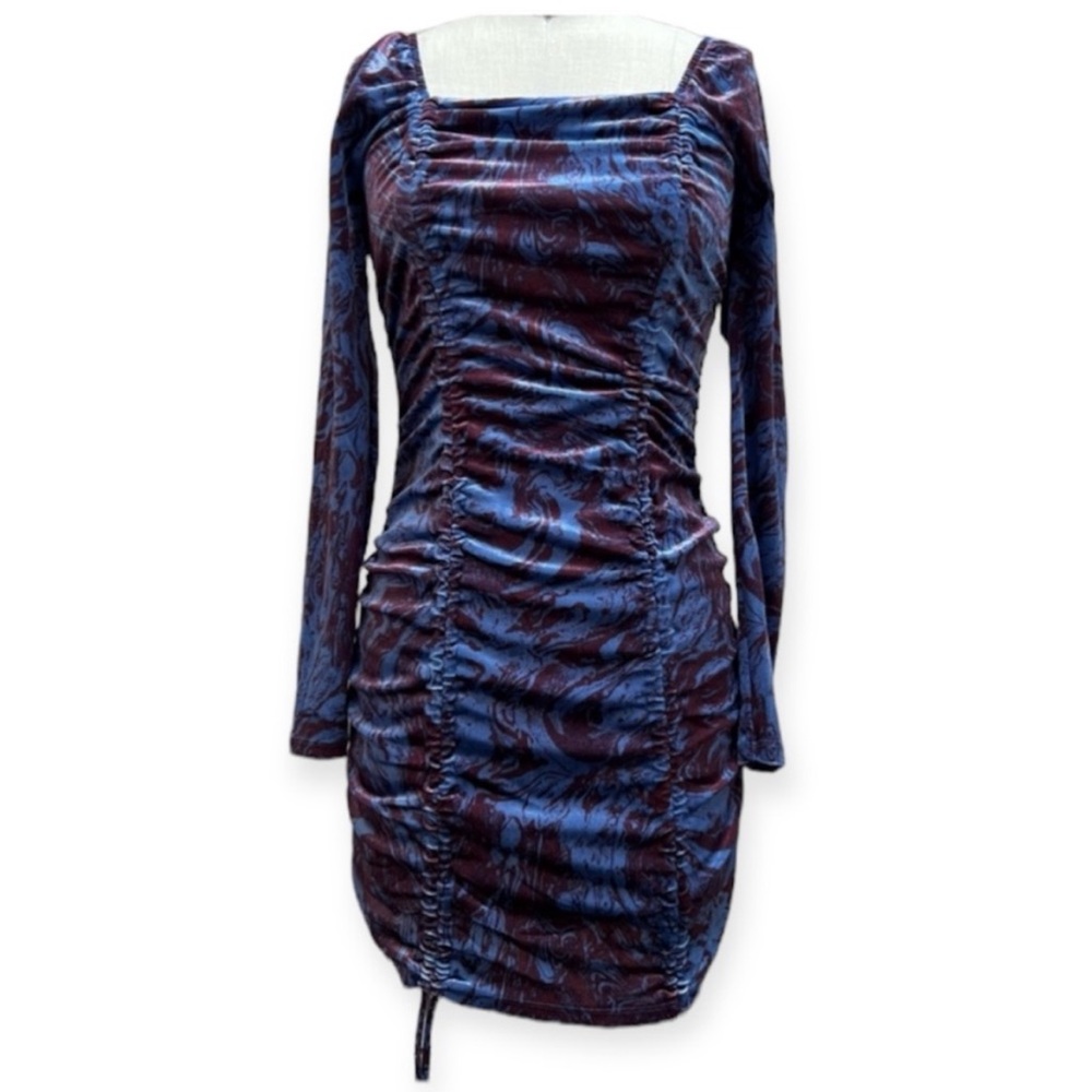 Wild Fable Velvet Tie-Dye Swirl Adjustable
Length Dress